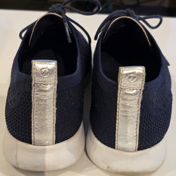 Cole Haan Navy Lace-up Shoes - Picture 3 of 4